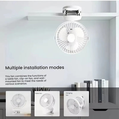 Multi-Angle Clip-On Circulating Fan